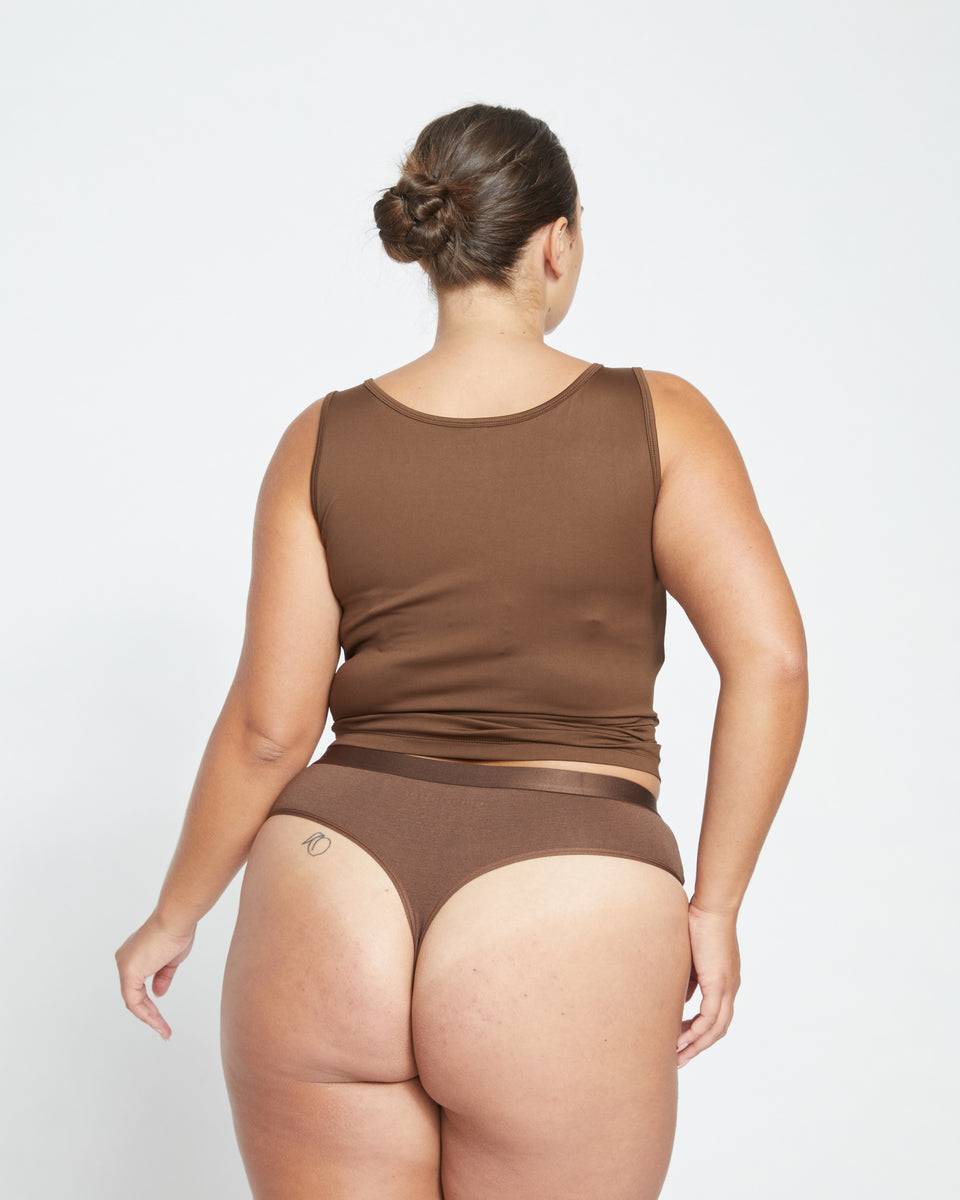 UltimateS High Rise Thong - Cocoa Zoom image 3