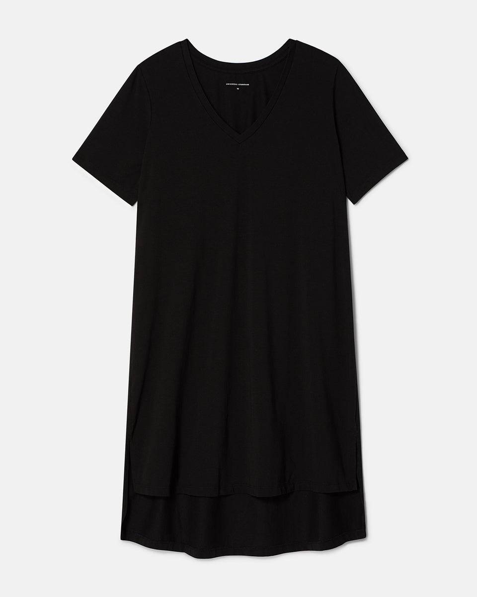 Tesino Washed Jersey Dress - Black Zoom image 1