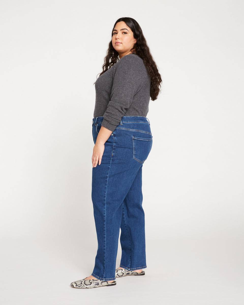 Etta High Rise Straight Leg Jeans 31 Inch - Aged Indigo Zoom image 4