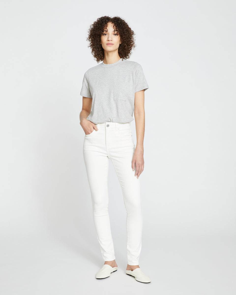 Seine High Rise Skinny Jeans 32 Inch - White | Universal Standard