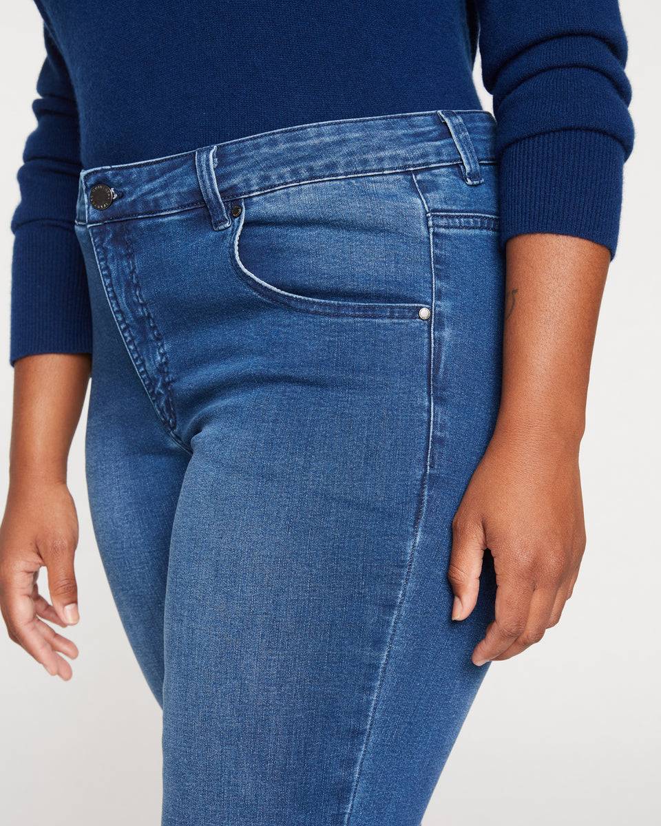 Seine Mid Rise Skinny Jeans 32 Inch - Dark Indigo
