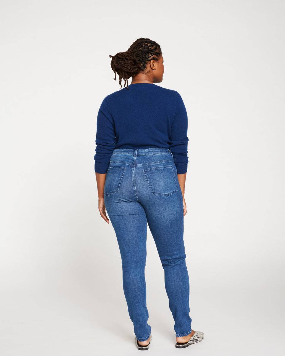 Seine Mid Rise Skinny Jeans 32 Inch - True Blue | Universal Standard
