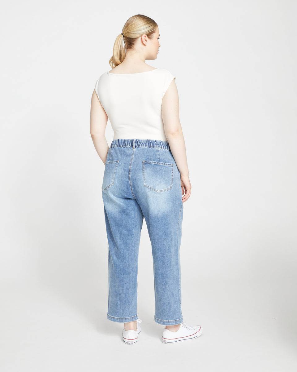 Karlee High Rise Tapered Jeans - Aged Atlantic Blue Zoom image 4
