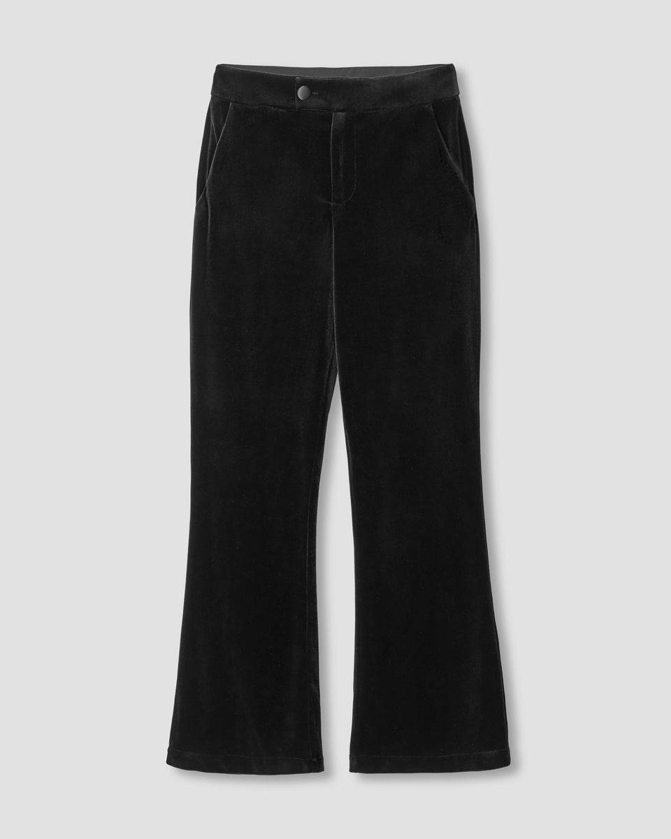 Farrah Velvet Pants - Black Zoom image 1