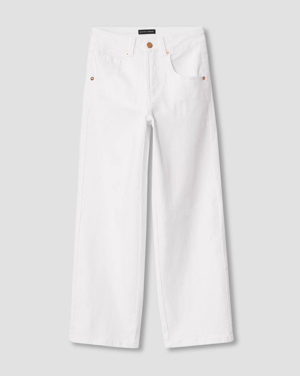 Bae Boyfriend Crop Jeans - White Zoom image 1
