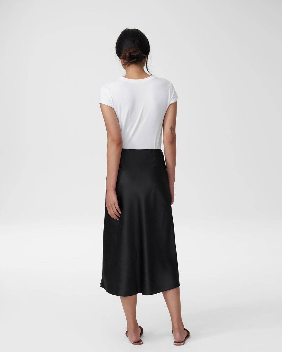 CeeCee Midi Bias Skirt - Black Zoom image 3