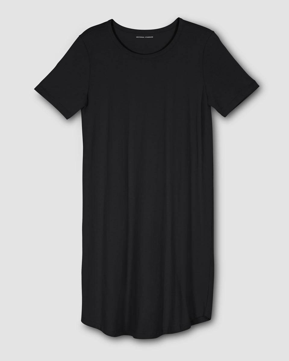 Halie T-Shirt Dress - Black Zoom image 1