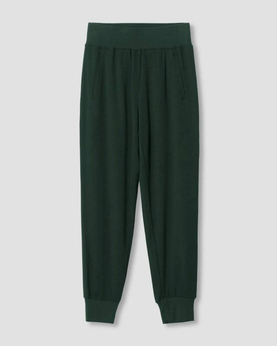 Bridget Luxe Fine Terry Jogger - Forest Green Zoom image 2