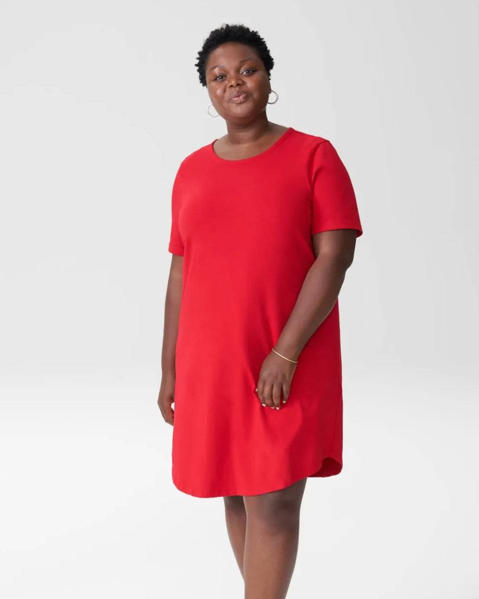 Halie T-Shirt Dress - Red Zoom image 5