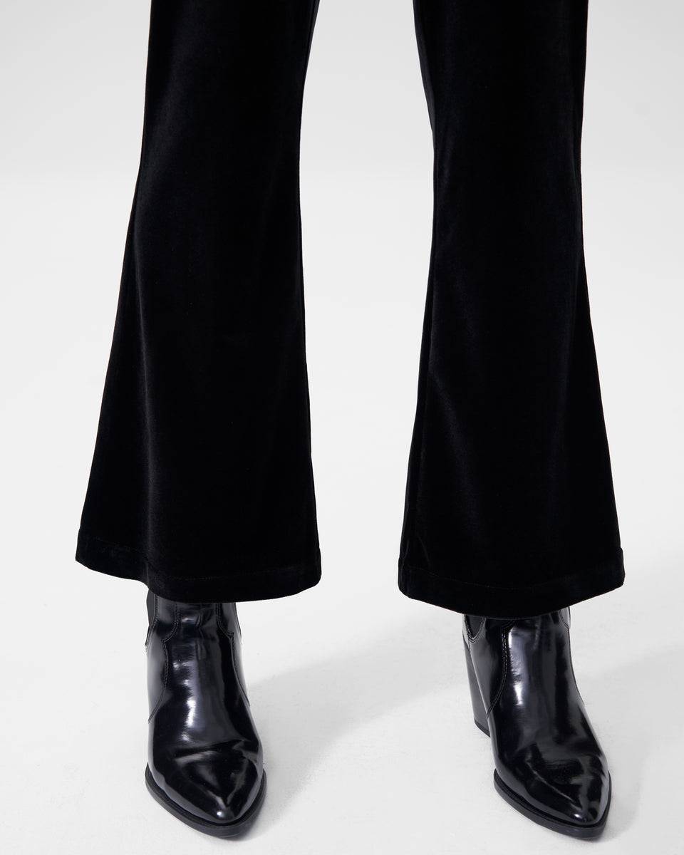 Farrah Velvet Pants - Black Zoom image 4